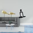 thumbnail image 2 of Figuras de pájaros pensadores de madera abstractas modernas, esculturas, adornos decorativos para escritorio, dormitorio, entrada, mesa, armario, esta, 2 of 8