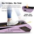 thumbnail image 3 of Portable Compact Walking Treadmill with 5% Incline, Pink Version for Home & Office Use with Remote & APP Control, 3 of 5