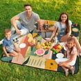 thumbnail image 7 of Bohemian Color Waterproof Picnic Blanket with Foldable Zipper, Suitable for Outdoor Use, Suitable for Travel, Camping, Beaches, Parks, Grasslands, Picnic Blanket Accessories, 7 of 7