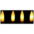 thumbnail image 2 of Velas Sin Llama de Cono Negro - 11 Pulgadas (Alrededor de 27,9 Cm), 6, Alimentadas por BateríA, Flash LED con Mecha, Ajuste de Tiempo, 2 of 5