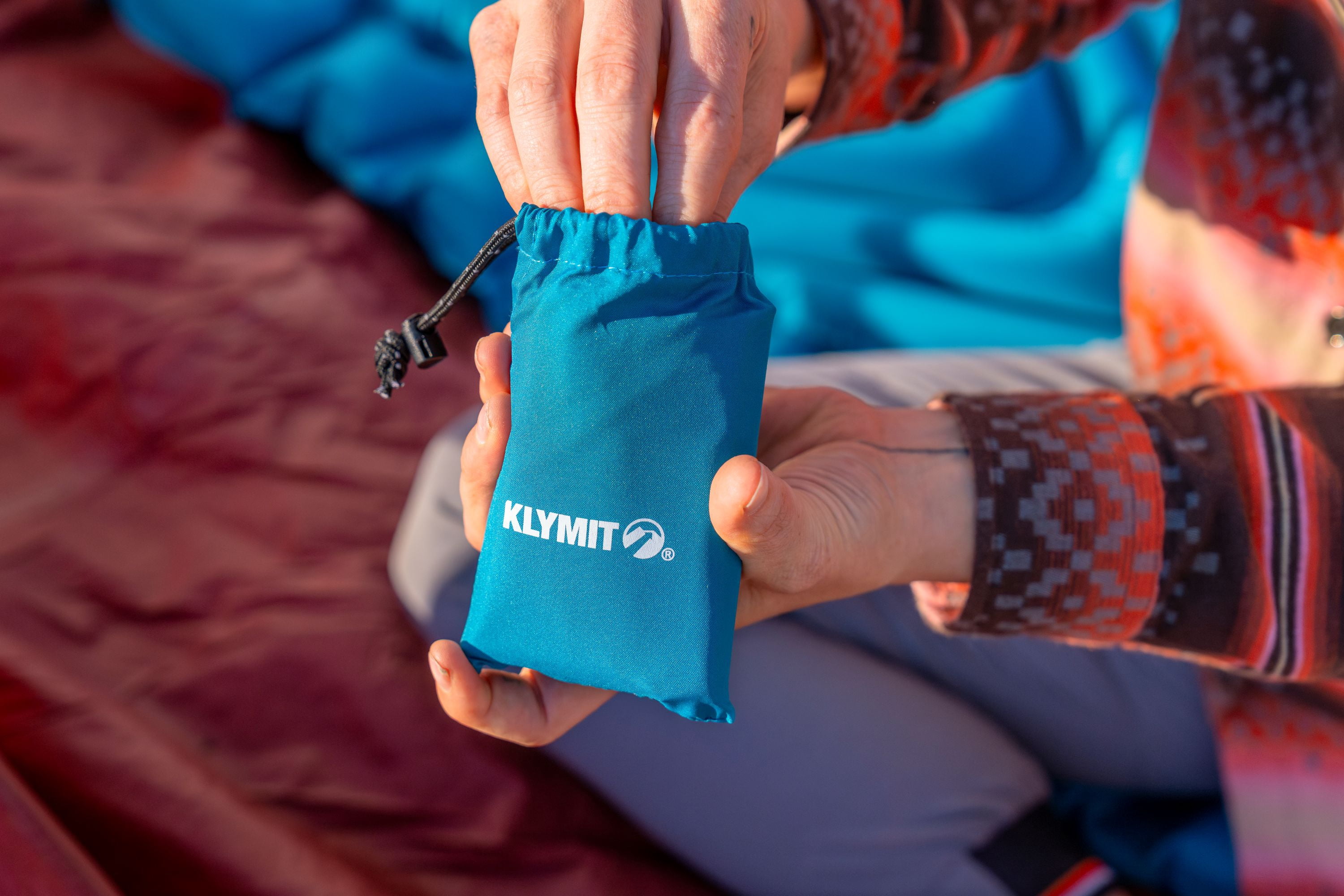 Klymit Pillow X Base XL Inflatable Lightweight Camping Pillow for Backpacking and Travel