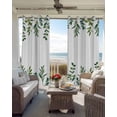 thumbnail image 6 of Eucalyptus Leaves Blackout Curtains for Bedroom Living Room Darkening Curtains 54 Inch Long Spring Pastoral Botanical Leaf Watercolor Short Curtain for Small Window Treatment Grommet Drapes 42"x54"x2, 6 of 9