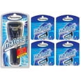 thumbnail image 1 of Personna Matrix3 Advanced Triple Blade Razor Handle + Matrix3 Titanium Triple Blade Refill Cartridge Blades, 4 Ct. (Pack of 4), 1 of 1