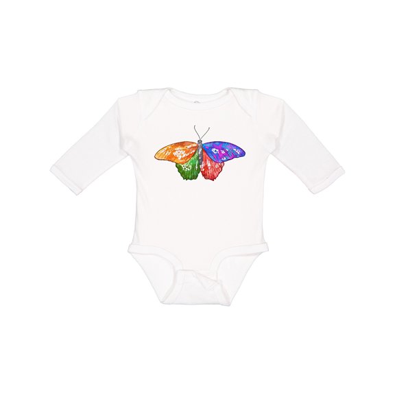 Inktastic Artistic Butterfly Boys or Girls Long Sleeve Baby Bodysuit