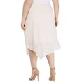 thumbnail image 1 of Alfani Womens Pointed Hem Midi Skirt, Pink, Plus Size, 16W, 1 of 1