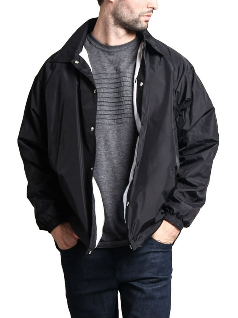 Men's Waterproof Windbreaker Jacket VOS - Black - Medium - Walmart.com