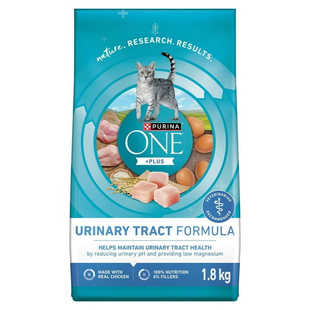 Purina ONE +Plus Urinary Tract Formula Chicken, Dry Cat Food 1.8kg