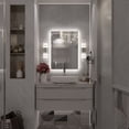 thumbnail image 6 of 28x20 LED Bathroom Mirror, 24V Ultra Bright Backlit Vanity Mirror, Anti-Fog & Shatterproof Tempered Glass, CRI 95+, 6 of 13