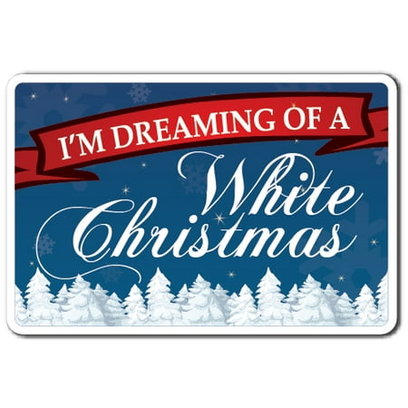 Minstrel Song White Christmas I'M DREAMING OF A WHITE XMAS Decal song christmas snow holiday | Indoor/Outdoor | 12