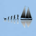 thumbnail image 3 of CafePress - Sailing Evolution Light T Shirt - Men's Classic Graphic T-Shirt, 3 of 4