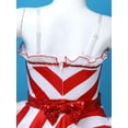 thumbnail image 5 of TiaoBug Kids Girls Christmas Dance Dress Sequins Mesh Tutu Skirt with Hat Dancewear, 5 of 7