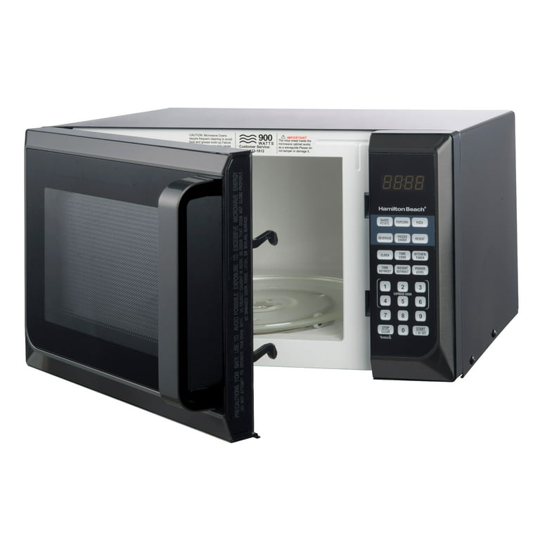 Hamilton Beach 0.9 cu. ft Stainless steel Countertop Microwave Oven + Touch  Pad