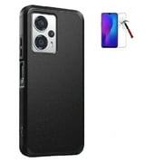 Tommulti Hard Shell Rugged Cell Phone Case with Screen Protector for AT&T Motivate Pro 5G/ Cricket Outlast 5G (2024), Black