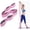 Pink, variant on Stretch Strap, Elastic Yoga Stretching Strap, Multi-Loop for Physical Therapy, Pilates, Yoga, Dance & Gymnastics Exercise and Flexible Pilates Stretch Band