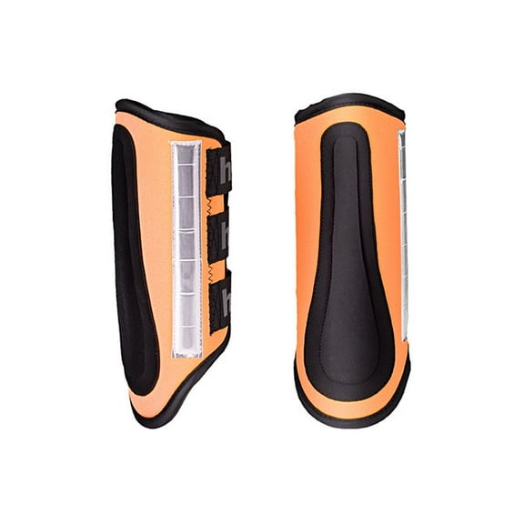 Horze Reflective Boots Orange S