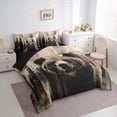 thumbnail image 3 of Manfei Rustic Bear Bedding Comforter Set 7 Pieces, Vintage Farmhouse Queen Bedding Sets, Wild Jungle Animal Queen Sheet Sets, Lightweight Room Decor, 3 of 8