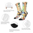 thumbnail image 4 of Saiise Bluey Funny Socks Men Women Adults Novelty Graphic Crew Tube Socks Crazy Design Casual Dress Socks for Sports,Running,Travel, 4 of 7