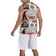 thumbnail image 2 of Naloa Cute Santa Basketball Jersey Reversible Men's Mesh Athletic Sports Shirts Training Practice S-4XLX-Large, 2 of 6