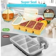 thumbnail image 5 of Silicone Freezer Tray With Lid 2pack-orange Food Molds For Soup Sauce Broth Leftovers Ice Cubes, 5 of 7