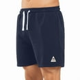 thumbnail image 3 of NORTHYARD Men's Sweat Shorts 5" Workout Cotton Casual Lounge Shorts with Zipper Pockets Navy L, 3 of 8