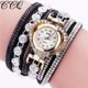 thumbnail image 2 of Pulseras para mujer, regalos para mujer CCQ Reloj de pulsera analógico de cuarzo con esfera de cristal y diamantes de imitación vintage para mujer, 2 of 5