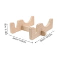 BRIGHTFUFU 1Set Khaki Wood Skateboard Rack Floor Stand for Display of ...