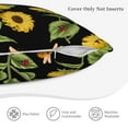 thumbnail image 5 of Bingfone Bees And Sunflowers Linen Throw Pillow Covers Cushion Case Pocket Button Vintage Farmhouse Pillowcase For Sofa Couch Bed 20"X20", 5 of 9