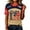 Khaki, variant on Kixjoy Womens Soccer Jersey Crew Neck Short Sleeve USA Flag Graphic Country Pride Match Day National Supporter Shirts, Khaki S
