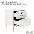 thumbnail image 6 of Boyel Living Modern Dresser with 2 Drawers Nightstand, Nightstand with Storage Bedside Table Chest for Bedroom Room, White, 6 of 13