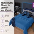 thumbnail image 4 of Vianney Comforter Queen Novo Gamer Patterned Design Soft Fleece Material Lightweight and Cozy Throw for Couch or Bed Year Round Comfort and Stylish Decor, 4 of 8