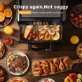 thumbnail image 3 of 10QT Dual Basket Air Fryer Oven, Digital Control, Clear-View Window, Versatile Air Fryer for Roasting, Baking, Reheating Healthy Meals, 3 of 10