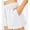 White, variant on Babysbule Women Yoga Shorts Fashion Women Tummy Control Drawstring Casual Pocket Loose Solid Color Sports Shorts Pants