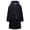 Black, variant on Kids Hooded Fleece Robe Plush Bubble Flannel Bathrobe Soft Warm Lightweight Bathrobe with Belt & Pockets for Boys Girls 4-15 Years