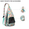 thumbnail image 2 of Waterproof Hiking Sling Backpack for Women – Lightweight Crossbody Bag with Adjustable Strap, Multipurpose Chest Bag for Travel & Outdoor Adventures – Boho Elephant Mandala Paisley Floral Design, 2 of 4