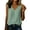 Green, variant on Giftesty Women's V-Neck Linen Blend Sleeveless Tank Top, Casual Loose Fit Solid Color Blouse with Decorative Buttons, Summer Lightweight Top