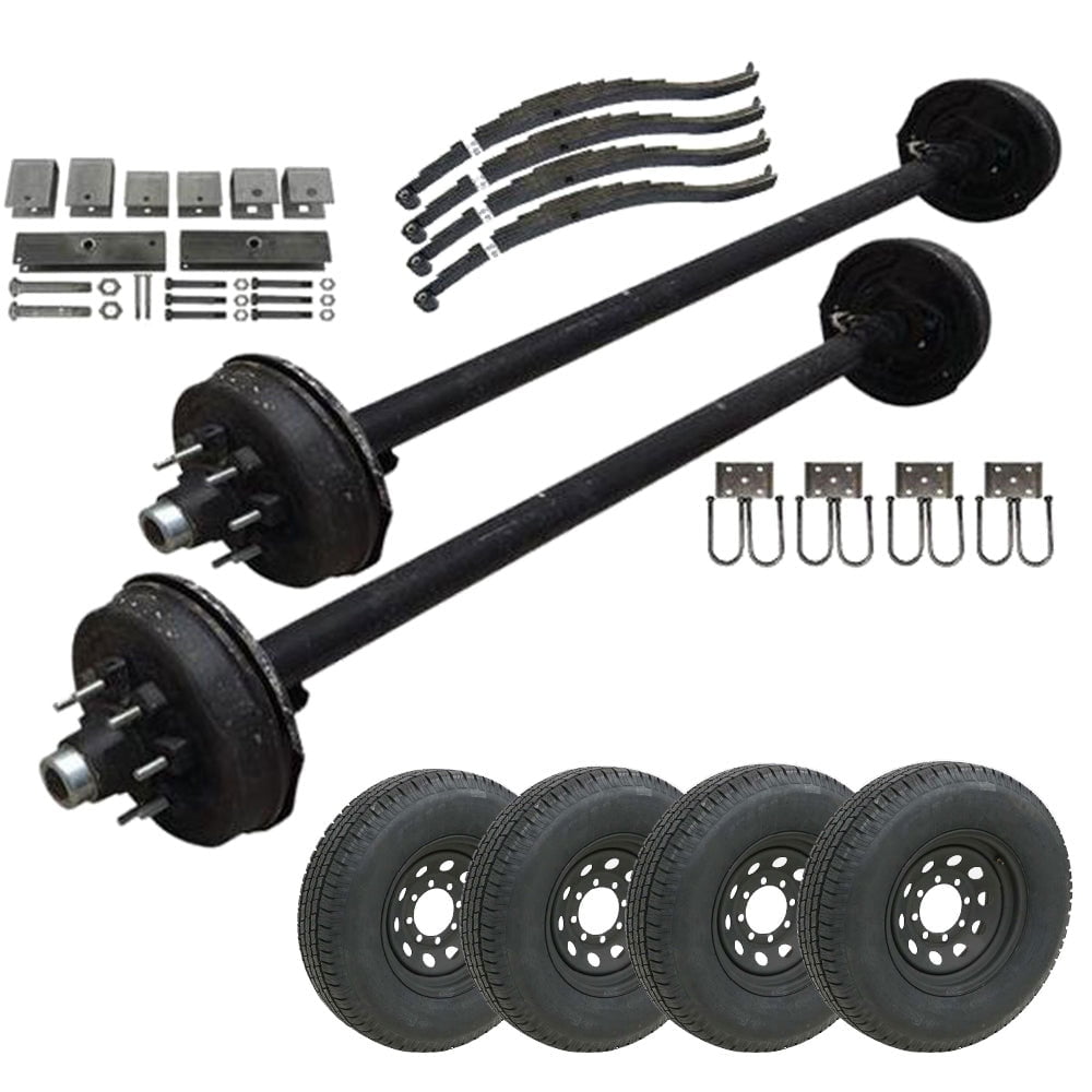 7k Heavy Duty Tandem Axle Dexter Trailer kit 14000 lb Capacity