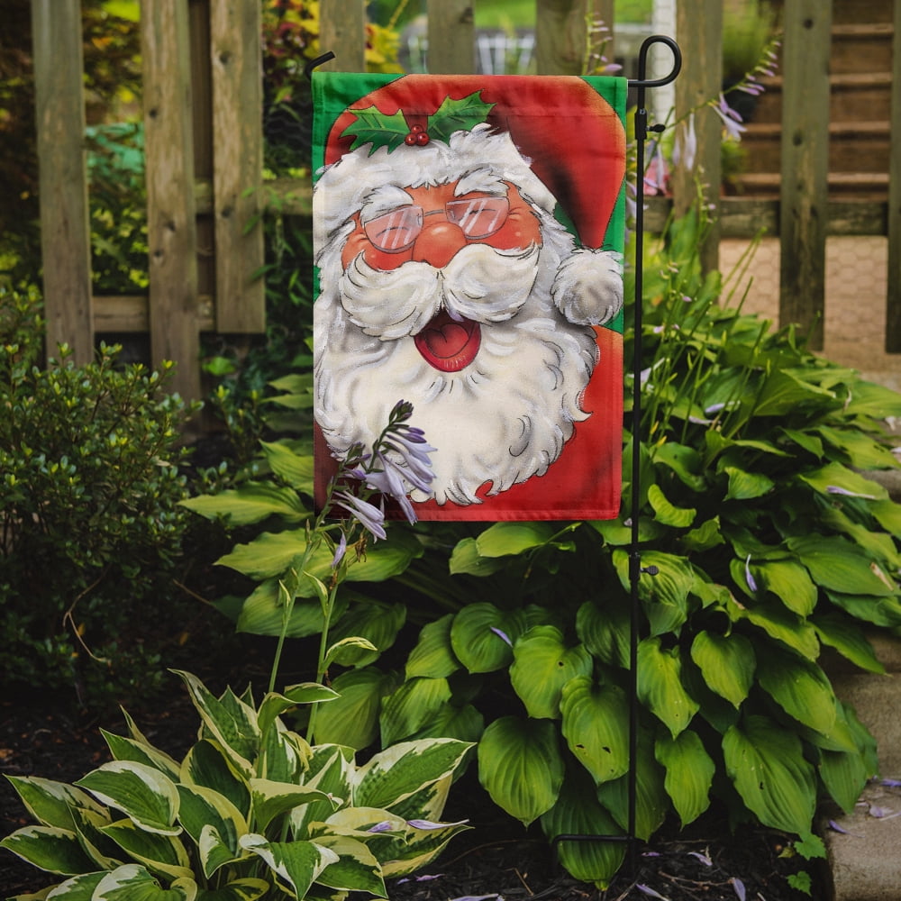 Carolines Treasures AAH7262GF Jolly Santa Claus Flag Garden Size  Small multicolor