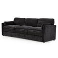 thumbnail image 2 of AECOJOY 89" Comfy Sofa Couch for Living Room, 3 Seats Large Modern Chenille Sofa with 2 Removable Pillows, Oversized Cozy Cloud Couch for Apartment (Black), 2 of 10
