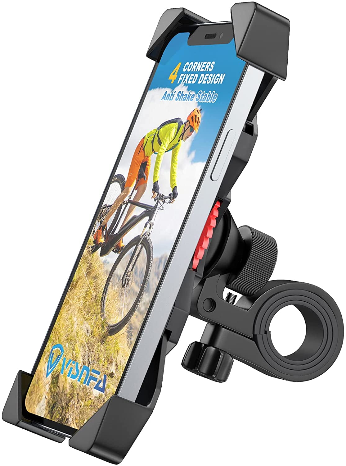 New Bike Phone Mount Anti Shake and Stable 360° Rotation Bike Accessories for Any Smartphone GPS Other Devices Between 3.5 and 6.5 inches