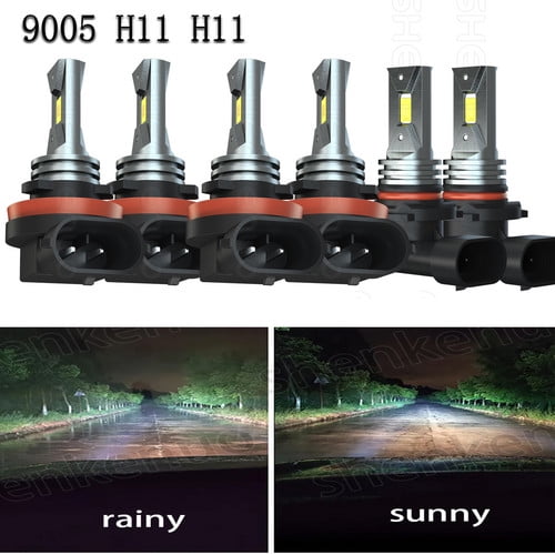 LED Headlight   Fog Light Bulbs White Combo For Saturn Sky 2007-2010