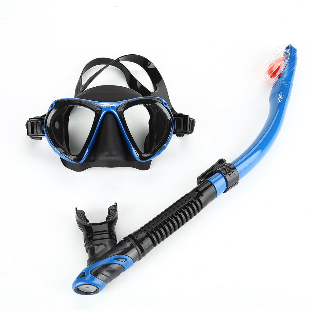 Anti-Fog Full Face Mask Swimming Breath Dry Diving Goggle Snorkel Scuba 4 Colors