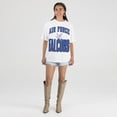 thumbnail image 3 of Women's Gameday Couture White Air Force Falcons Oversized Fierce Focus T-Shirt, 3 of 4