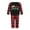 Red Kid, variant on Caoirhny Family Matching Christmas Pajamas, Romper/Letter Print Long Sleeve Tops and Plaid Pants Sleepwear Loungewear Set
