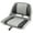 Gray, variant on Gymax Folding Fishing Boat Seat w/High-density Sponge Cushion PVC Surface & PP Frame Green