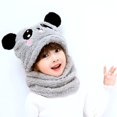 thumbnail image 2 of Gorro y bufanda de invierno NQ 2 en 1 para niños gris, 2 of 4
