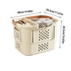 thumbnail image 3 of Xihbxyly Cesta de Ropa Plegable, Gran Capacidad, Asa Portátil, Plegable, Ahorra Espacio, Organizador Multiusos para El Hogar, Baño y Dormitorio, Beige, 38 X 29,5 X 38,5 Cm, 3 of 7