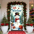 thumbnail image 2 of Cache-porte de Noël, Rideau de Porte Père Noël, Bannière de Porte Festive des Fêtes, Décoration Murale et de Fête Réutilisable pour la Maison Intérieure et Extérieure^, 2 of 6