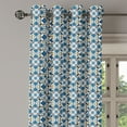 thumbnail image 2 of Ambesonne Traditional Grommet Curtain, Portuguese Tilework, 50" x 120", Royal Blue, 2 of 6