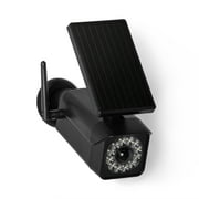Hyper Tough Solar Motion Security Light, Simulated Camera, Black, 120 Beam Angle, 800 Lumens