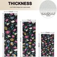 thumbnail image 4 of Black Daisy Flower Colorful Blooms Pattern Kitchen Rugs Sets Of 3,Kitchen Runner Rugs Non Skid Washable,Decorative Kitchen Floor Mats for Kitchen,Sink,Laundry,17"x30"+ 17"x47" + 17"x59", 4 of 6